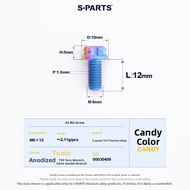 s-parts | High Strength Titanium Alloy Screw M6*8/120