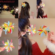 FRANCESCO LED Fireworks Glow Hairpin, Photographic Headwear Twist Bar Fireworks New Year Fireworks H