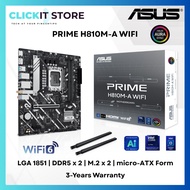 ASUS PRIME H810M-A WIFI (LGA1851, DDR5, mATX) Motherboard