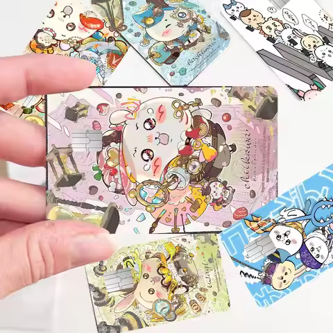 Kawaii C-ChiikawaS 100% Hot Sale Amine Credit Debit Bank Card Bus Card Film Skin Sticker