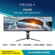 PRISM+ PG438 120Hz 1ms HDR600 Super Ultrawide DFHD 32:9 [3840 x 1080] Adaptive-sync Gaming Monitor