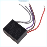 VIVI CBB61 Ceiling Fan Capacitor 4 5uf+6uf+6uf 5 Wire 250V 5 Speed Starting Capacitor