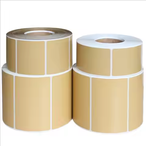 Direct Thermal Label Roll Width20mm-60mm Kraft Adhesive Thermal Barcode Sticker Shipping label for Z