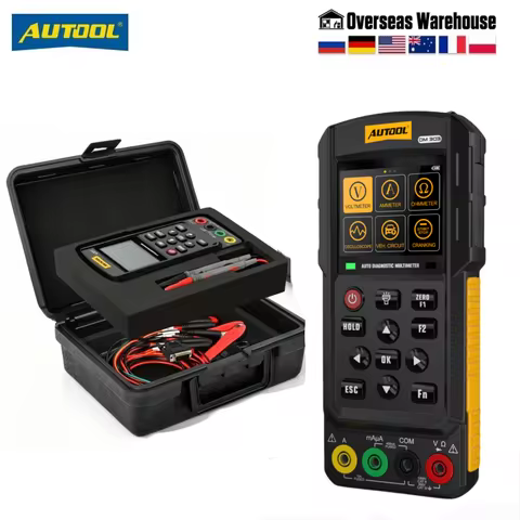 AUTOOL DM303 Automotive Multimeter Oscilloscope Car Circuit Tester with K/CAN/Cranking/Analog Signal