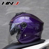 HNJ 818 Half Face Helmet Dual Visor Half Open Face Motorcycle Helmet Protective Gear