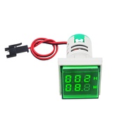 22mm dẫn hẹn giờ kỹ thuật số vuông mét 0-60 phút/0-999hour AC 220V-380V Mini Đèn tín hiệu đồng hồ đo