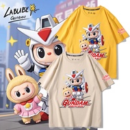 Labubu & GUNDAM Tshirt Unisex Tshirt for Women Men Tshirt S-5XL