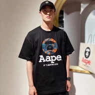 AAPE original T-shirt fashion camouflage ape head card cotton couple short-sleeved T-shirt Baju-T le