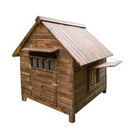 HY/🥭Minnie Solid Wood Dog House Outdoor Rainproof and Waterproof Four Seasons Universal Dog Cage Dog Villa Cat Nest Cat