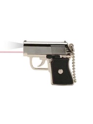 1 個迷你雷射手電筒鑰匙圈 (yt-826) 手槍形,二合一功能