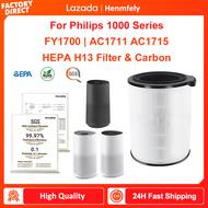 Penapis penggantian FY1700 sesuai untuk Philips AC1711 AC1715 Air Purifier True HEPA H13 Filter