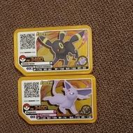 pokemon Gaole lucky star : 4 star Umbreon & Espeon: 1 set ...100% original...