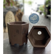 💚GFS💚【实心】紫砂花盆 [Purple Sand Pot]【可用盆栽Bonsai Pot】(READY STOCK 现货)