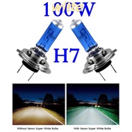 WITTE 4PCS Xenon Headlight Bulbs Modification Accessories H7 100w 12v Bulb Halogen Lamp