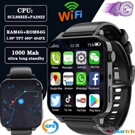 【In stock】696 2023 New RAM 4GB ROM 64GB 1.99 Inch 4G LTE Call Smart Watch GPS Wifi Dual Camera Heartrate Testing Waterproof Sports Men Android System Smartwatch TK01 ZBXZ