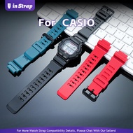 Apply to CASIO Illuminator Series Watch, 18mm Wide Resin Silicone Replacement Strap for WS-1400H, W-