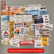 [Offtrailer Offtrailer] 127 Sheets Retro Boarding Pass Luggage Sticker Ticket Ticket Travel Commemor