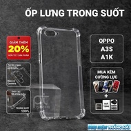 Oppo A3s, A1k PKTH Case Transparent smooth Case | Oppo phone case provides comprehensive phone camer