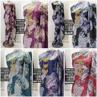KAIN PASANG TOYOBO SILK OPEN METER PRINTED KAIN ELA INKJET DIGITAL ROYAL ITALIAN SATIN SILK BAJU KUR