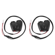 2X 12V to 5V Motorcycle USB Charger for Moto 2.1A 12V Motorcycle Charger with Voltmeter LED Display