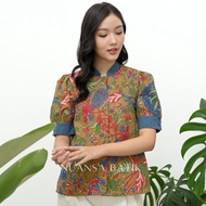 Nuansa Batik Blouse Batik Formal / Blouse Batik Kerja Lengan Pendek