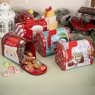 1pc Christmas Mailbox Gift Box Sturdy Tinplate Construction, Self-Standing Design With A Stable Base