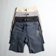外國預訂 4色選 Arcteryx 始祖鳥 刺繡logo 拉鍊口袋 户外機能 短褲配腰帶