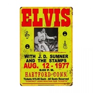 Elvis Metal Tin Sign 8x12in House Cafe Pub Beer Bar Wall Painting Art Home Decoration Plate Room Vintage Iron Poster