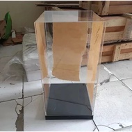 Custom Acrylic Display Box Package LxWxH 23x23x38cm