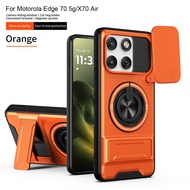 For Motorola Edge 70 Case Moto edge 70 Cover Magsafe Magnetic Fold Holder Military Armor Camera Prot