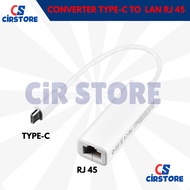 Type C to LAN RJ 45 / 100Mbps Ethernet LAN Network Adapter / USB 3.1 Type C to RJ45 Adapter, Type C 