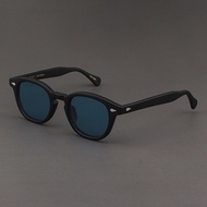 Lemtosh Sunglasses Man Johnny Depp Polarized Sun Glasses Luxury nd Vintage Acetate Frame Blue Night 