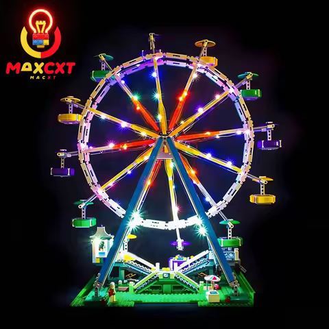 MAXCXT LED Light Set For LEGO 10247 Ferris Wheel DIY Decorative Lamp （Not Include Lego Building Bloc