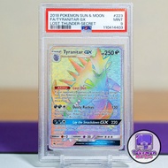 2018 班吉拉 PSA 9 全圖 彩色閃 Tyranitar GX Lost Thunder 223/214 班基拉斯 Secret Rainbow Rare Sun & Moon 日月 Pokem