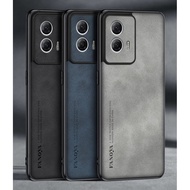 For Motorola G35 Case Luxury PU Leather Phone Case For Motorola Moto G35 5G Back Cover Matte Silicon