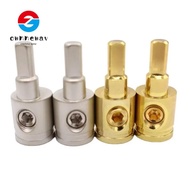 OWNNEPH Car Speaker Wire Terminal, Pure Copper 0GA 4GA 8GA Car Audio Connector, Gold Silver Wire Red