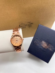 🔥Promosi Murah🔥Jam tangan tawaf anticlockwise analog watch women rosegold colour watch CAsia with pa