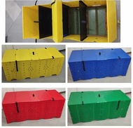 Folding Cage 4 division collapsible plastic for gamefowl