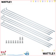 WTTLE 10 Set Bike Spokes, with Accessories Carbon Steel Cycling Spokes, Durable Sliver 13G ,2.2mm Di