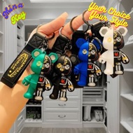 Personalized "Steampunk" Bear Keychain, "Cyberpunk" Bear Keychain, Keychain