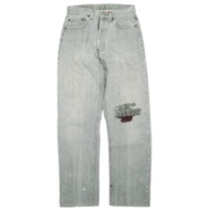 PATRINIA 手工縫製牛仔褲（2 小時製作工藝，LEVI'S 復刻版）W28 黑色紐帶門襟牛仔褲 [二手] [PATRINIA]
