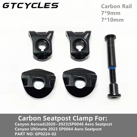 Carbon Seatpost Clamp Oval 7*9 / 7*10 mm Carbon Saddle Rail Parts Seatpost Clamp Suitable For Canyon