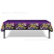 [In stock]ZB131 90 ผ้าปูโต๊ะโรลเลอร์สเก็ตเทปด้านหลัง 130*220cm พรรคครั้งเดียวผ้าปูโต๊ะ PE พรรคผ้าปูโต๊ะ