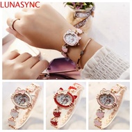 LUNASYNC Kitty Wrist Watch, Cartoon Electronic KT Cat Quartz Watch, Fashion Kawaii Clock Anime Cat W
