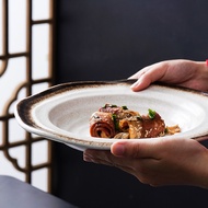 Japanese Creative Pasta Plate Soup Plate Ceramic Straw Hat Plate Pasta Plate Western Food Plate Deep