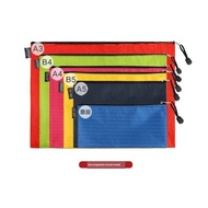 a4 zipper bag file document Beg dokumen pejabat kanvas A3A4A5 beg ritsleting, beg invois, beg pensel