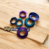 Original titanium steering nut & steering cover gr5 for ninja150 r rr ss serpico