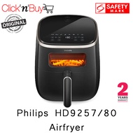 Philips HD9257/80 Airfryer. 5.6L Capacity with Digital Window and Rapid Air Technology. Safety Mark Approved. 2 Year Warranty.