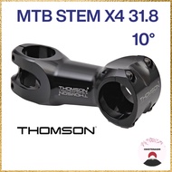 THOMSON MTB STEM X4 31.8 80mm 10° BLACK SME163BK Black 31.8 80mm 10°