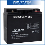 [HCM] Bình ắc quy khô 12V - 20A  Ắc quy cho xe đạp điện loa kẹo kéo đèn tích điện